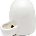 Dahey Drinking Water Feeder Ceramics Slient Bottle Waterer Automatic Small Pets for Hamster Hedgehog Chinchilla Ferret Small Guinea Pig, White, 8Oz