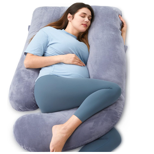 Momcozy Pregnancy Pillow for Sleeping - U Shaped Full Body Maternity Pillow