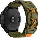 Bandletic Compatible with Garmin Tactix Delta Watch Band - 26mm Quick Fit Nylon Strap Replacement for Fenix 8 51mm 7X 6X Pro/5X Plus/3 HR/Instinct 2X Solar 3 50mm/Enduro/Epix Pro 2/Quatix 8 51mm 7x 6x