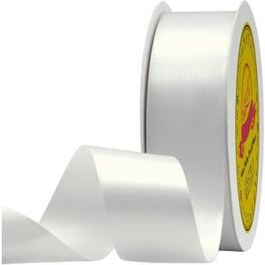 Double Face Satin Ribbon 1-1/2" X 50 Yards Polyester Off White Ribbon for Gift Wrapping Very Suitable for Weddings Party Invitation Decorations and More