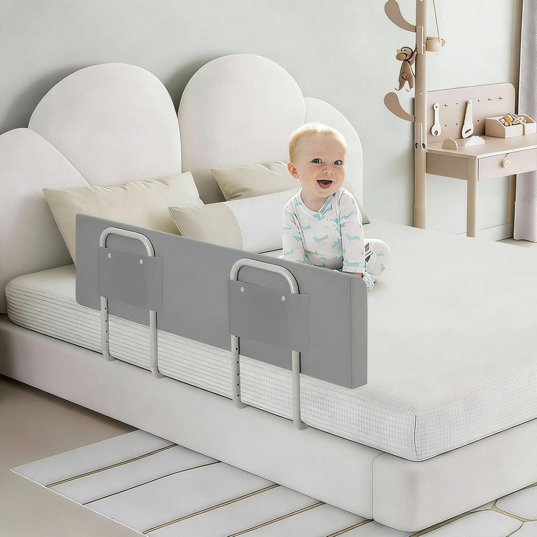 Baby Bed Bumpers for Toddlers Kids Bed,Baby Foam Bed Rail Guard for Elderly Adults,39inch Foam Padded Side RailSoft Safety Guard Rail for Kids,Side Rail for Queen King Twin Full Size