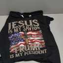Jesus Is My Savior Trump Is My President American Flag T-Shirt XL