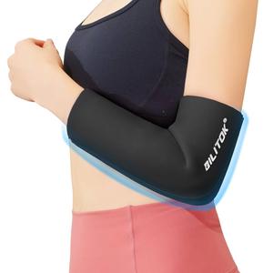 Elbow Ice Sleeve, Elbow Arm Ice Packs for Injuries Reusable, Freeze Gel Cold Compression Elbow Ankle Knee Ice Pack Wrap with Hot & Cold Therapy for Pain Relief, Bursitis, FSA HSA Eligible