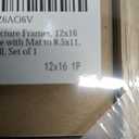 12x16 Oak Picture Frames, 12x16 Natural Wood Frame with Mat to 8.5x11, 16x12 Frame for Wall, Set of 1