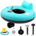 ShinyRelief Motorized Pool Float for Adults, Standard, Black Green