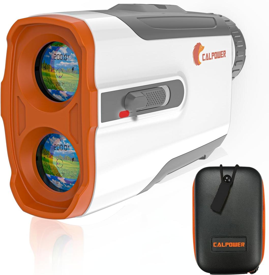 Golf Rangefinder with Slope - 7X Magnification 1200 Yards Waterproof Laser Golf Rangefinder with Magnet - Flag Lock Vibration Rechargeable