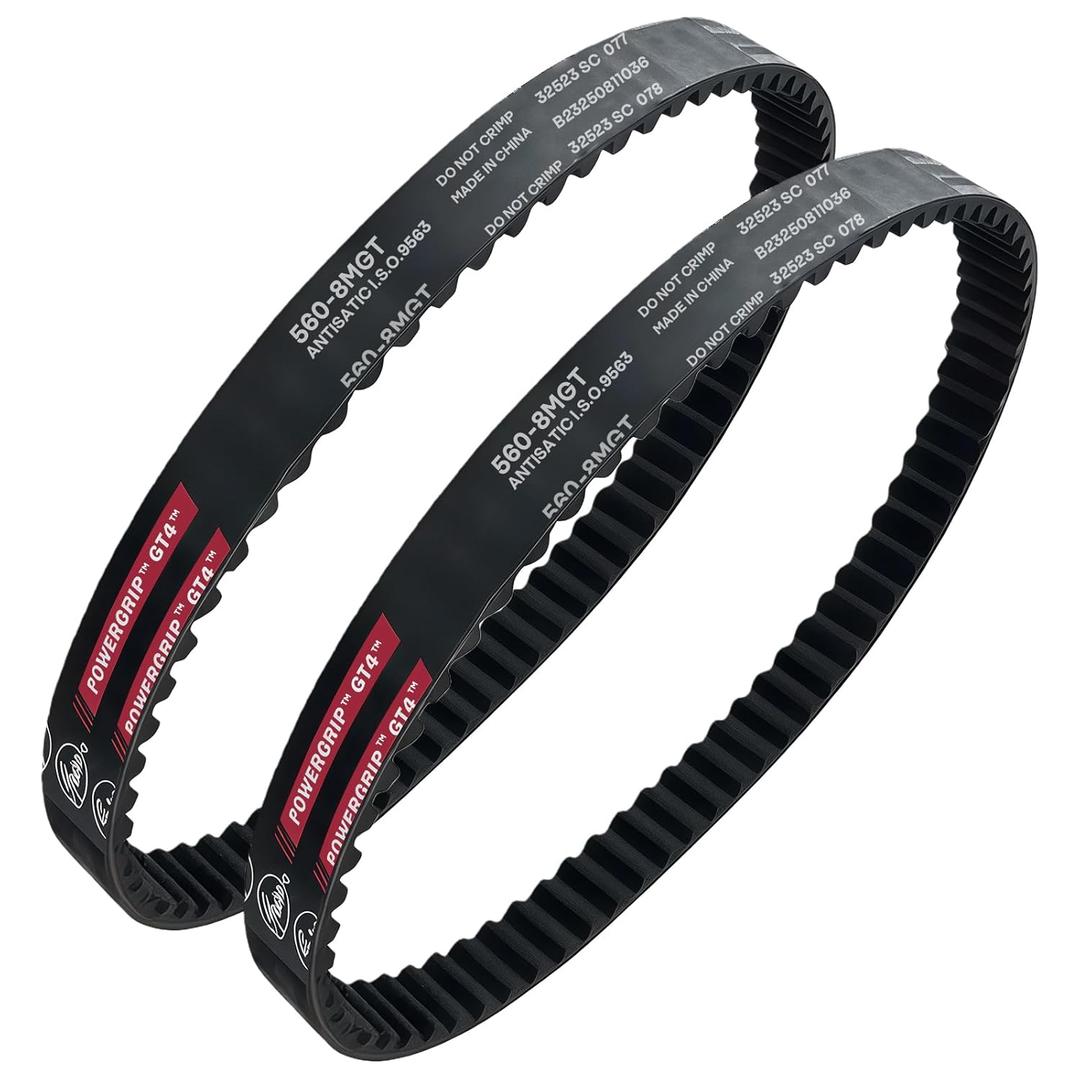 2Pcs Power Grip Primary Belts, Compatible with Surron Motorcycle Drive Belt. Replaces Power Grip-GT4 560-8m. Compatible with Sur-Ron Light Bee/X, Segway X260/X160, And Talaria XXX Off-Road Motorcycles