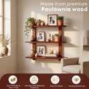 3 Tier Wall Shelves,Decorative Floating Shelf for Wall,Hanging Display Unit