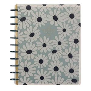 Happy Planner Disc-Bound Planner Jan.–Dec. 2026, Includes 3 Extra Months and 2 Sticker Sheets, Big Size, 8.5" x 11", Horizontal Layout, Green Garden