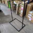 Metal Structure Sign Stand Rectangle Floral Frame Event Decor Wedding Welcome Sign Stand Hanging Poster Stand