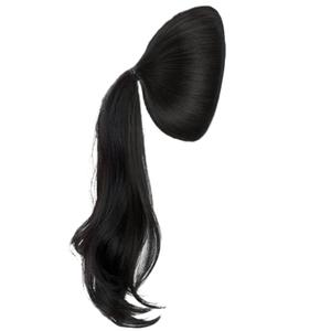 Ponytail Extension, 10" Long Head Top Heightening Pony Tails Hair Extensions with Puff Hair Pad, Fake Ponytail for Making A High Bun and Adding Volume to