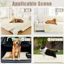 Smiry Waterproof Dog Bed Cover Blanket 30x70, Soft Reversible Pet Blanket, Washable Leakproof Cats Dogs Couch Cover for Sofa, Couch, Furniture, Beige/Beige