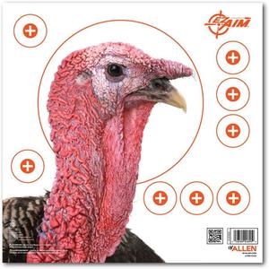 3 x Allen Company EZ Aim Paper Shooting Target Turkey Target by Allen, 12 inch x 12 inch, 6 Pack, Multicolor, One Size (15322)