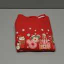 MYHALF Christmas Sweatshirt Women Xmas Shirts: Oversized Merry Christmas Crewneck Sweater Funny Magical Snowman Graphic Tops Red Medium