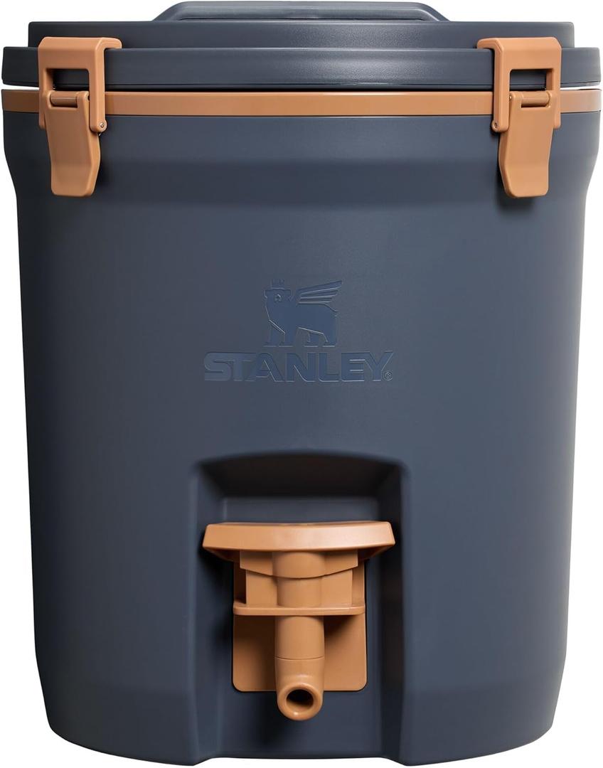 STANLEY Adventure 2 Gallon Fast Flow Water Jug, Ice Water Dispenser, Insulated Beverage Cooler with Easy Pour Spigot and Latched Foam Lid (Twilight)