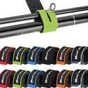 Realure 12 Pcs Fishing Rod Straps, Adjustable Fishing Rod Straps, Elastic Neoprene Fishing Rod Bands Straps, for Fixed Sea Fishing Rods Belt Gear Rods Wrap Protectors Ties