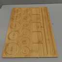 Petoysoso Bead Boards for Jewelry Making, Thicken Bamboo Beading Board for Jewelry Bracelet Making, Bracelet Bead Board, Bracelet Bead Board for Bracelet, Jewelry Making Supplies 15.3x 11.2x0.5 Inches