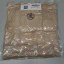 SHEWIN Fall Sweaters for Women Casual Crewneck Long Sleeve Crochet Pullover Tops Sweater (Beige, XXL)