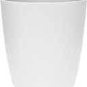 The HC Companies Aria Round Self-Watering Pot - Lightweight Plastic Planter for Herbs & More - Durable Plant Pots for Indoor Plants & Outdoor Plants (12" Matte White, Pack of 1)