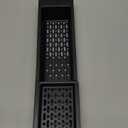 NiHome Extendable Over Sink Kitchen Organizer, Small Telescopic Brush Storage Rack for Sponge, Non-Slip Pads Expandable Sink Caddy, Adjustable Sponge/Brush Rack with Drainage Durable ABS (Black)