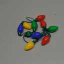 JOYIN 1 Pack Christmas Necklace LED Light Up Necklace 9 Bulbs 6 Modes LED Holiday Costume Accessories for Christmas Xmas Party Favor Party Supply