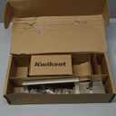 Kwikset San Clemente Front Door Handle No Lock, Entry Handleset Exterior with Interior Reversible Handed Lever, Non-Locking, Satin Nickel, Deadbolt Not Included, with Microban Protection ((Pack of 1))