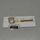 QUNDAXI Slim Watch Band Compatible with Apple Watch Metal Stainless Steel Watchband Suitable for iWatch Women Luxury Strap Gold, 42mm 44mm 45mm Series 1-9/SE