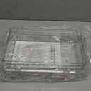 2 Tier Clear Organizer with Dividers for Cabinet, Shlef, Counter - MultiUse Slide-Out Storage Container - Kitchen, Pantry, Medicine Cupboard Bins, Bathroom, Vanity Makeup, Under Sink Organizing (8" W - 1 Set)