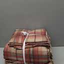 Eddie Bauer - Flannel Sheets King Size, Anti-Pilling & Wrinkle Resistant Cotton, Touchably Soft for All-Season Comfort - Bed Sheets with Matching Pillowcases & Fitted Sheet (Montlake Plaid Red)