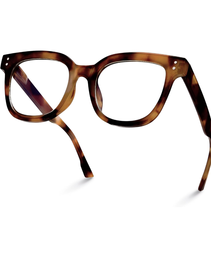 miyya Oversized Blue Light Glasses For Woman, Fashion Computer Screen Glasses, Non Prescription Eyeglasses For Women