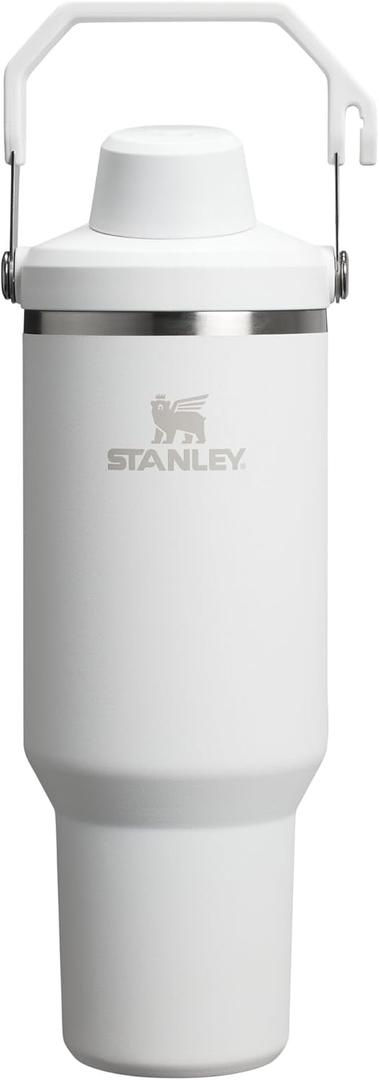 Stanley IceFlow 2.0 Fast Flow Tumbler with Handle 40 oz | Twist On Angled Spout Lid | Leakproof Water Bottle | Insulated Stainless Steel | BPA-Free | Frost