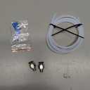 3D Printer Bowden Tube 2M, PTFE Tube Teflon Bowden Tubing with high Grade PC4-M6 & PC4-M10 Pneumatic Fittings,Tube Cutter, for 1.75mm Filament Ender 3/Ender 3 V2/Ender 3 Pro/CR 10 Series (White)