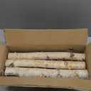 6 Pack Birch Logs Decorative Natural Birch Log for Decoration,Crafts,DIY,White Birch Logs for Fireplace Decor Firewood(Logs:1.4"-2.6" Dia. x 16.5" Length)