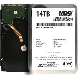 MaxDigitalData 14TB 7200RPM SATA 6Gb/s 256MB Cache 3.5inch Internal Desktop Hard Drive