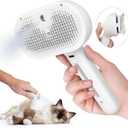 Cat Steam Brush, 3 In 1 Steamy Pet Brush with Release Button and Tank, Anti-Static Cat Comb for Effective Hair Removal, Rechargeable Steam Dog Comb for Furry Pet