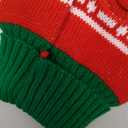 Knitted Dog Sweater for Small Dogs, Pullover Turtleneck Pet Sweaters, Warm Soft Winter Holiday Cat Sweater, Winter Dog Clothes, Christmas Tree Pattern, L (14")