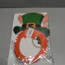 24Pcs St. Patrick's Day Mask Crafts Kit, Leprechaun Paper Hat Masks Decorations, Leprechaun Cutouts for Saint Patrick Day Classroom Office Irish Party Supplies Bulletin Boards Lockers Decor