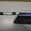 Camco Adjustable Broom and Dustpan - Portable & Compact Full Size Broom - Adjusts from 24-52 Inches, Ideal for RV, Marine, and Home Use (43623-A)