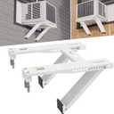 Window Air Conditioner Support Bracket, Heavy Duty Window AC Brackets with 2 Arms, Universal Air Conditioner Brackets, Fits 5,000-22,000 BTU AC Units, Up to 200 lbs
