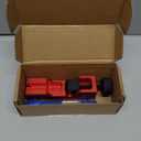 Spark Plug Gap Tool with 32 Blade Steel Feeler Gauge, Spark Plug Gapping Tool for Most 10mm 12mm 14mm 16mm Thread Spark Plugs, Red