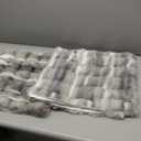 MADIZZ Pack of 2 Thick Plush Wool Throw Pillow Covers 18x18 Inch White Grey Soft Neutral Decorative Throw Pillows Accent Boho Cushion Covers for Couch Sofa Bedroom Pillow Shell