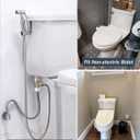 Universal Bidet T Adapter for Any Brand Bidet Hose, All-in-One Solution fit Toilet Tank Inlet or Angle Valve Outlet, 3/8"-7/8"-1/2"Brass Made