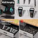 TICONN 12PCS Ratcheting Wrench Set, Professional Slim Profile Mechanic Cr-V Ratchet Wrench Set with Organizer Rack (12PCS Inch (SAE))