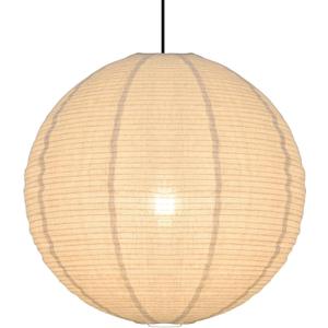 20X20inch Large Hanging Lamp Shade Round Linen Pendant Lamp Shade Minimalist Can replace Hanging Lampshade White Paper Lanterns Handmade Fabric Linen Lantern Lights Covers for Living Room Bedrooms