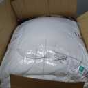 Mattress Topper King for Back Pain, Extra Thick Mattress Pad Cover, Plush Pillow Top, Deep Elastic Pocket, White