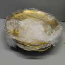 Baderke 3 Set 11.8" Chilled Serving Tray for Parties with Compartments Ice Chilled Party Platter Charcuterie Serving Board Cold Dish Dip for Fruit Seafood Vegetable Shrimp Cocktail (Gold)