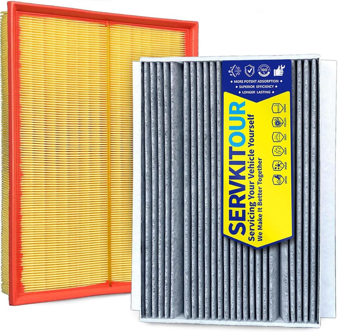 Engine Cabin Air Filter Kit for (2019-2023) Mercedes Sprinter 1500/2500/4500, 3500/3500XD (2019-22), for Freightliner Sprinter 1500/2500/3500/3500XD (2019-21), A4478300000 A0000903751
