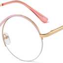 Fashion Half round Reading Glass For Women Half-Rim Eyeglass Frame Large lens