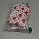 Breling 2 Pcs Valentine's Day Plaid Heart Hand Towels Red White Cute Bathroom Towels 100% Cotton Highly Absorbent Soft Kitchen Dish Valentine Gift for Anniversary Wedding Decorative, 13 x 29 Inch