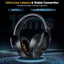 SG600 Wireless Gaming Headset for PC, PS5, PS4, Laptop, Mac, Nintendo Switch, 2.4GHz & Bluetooth 5.3 Gaming Headphones with Noise Canceling Mic, Stereo Sound, 70+Hr Battery, 15ms Latency